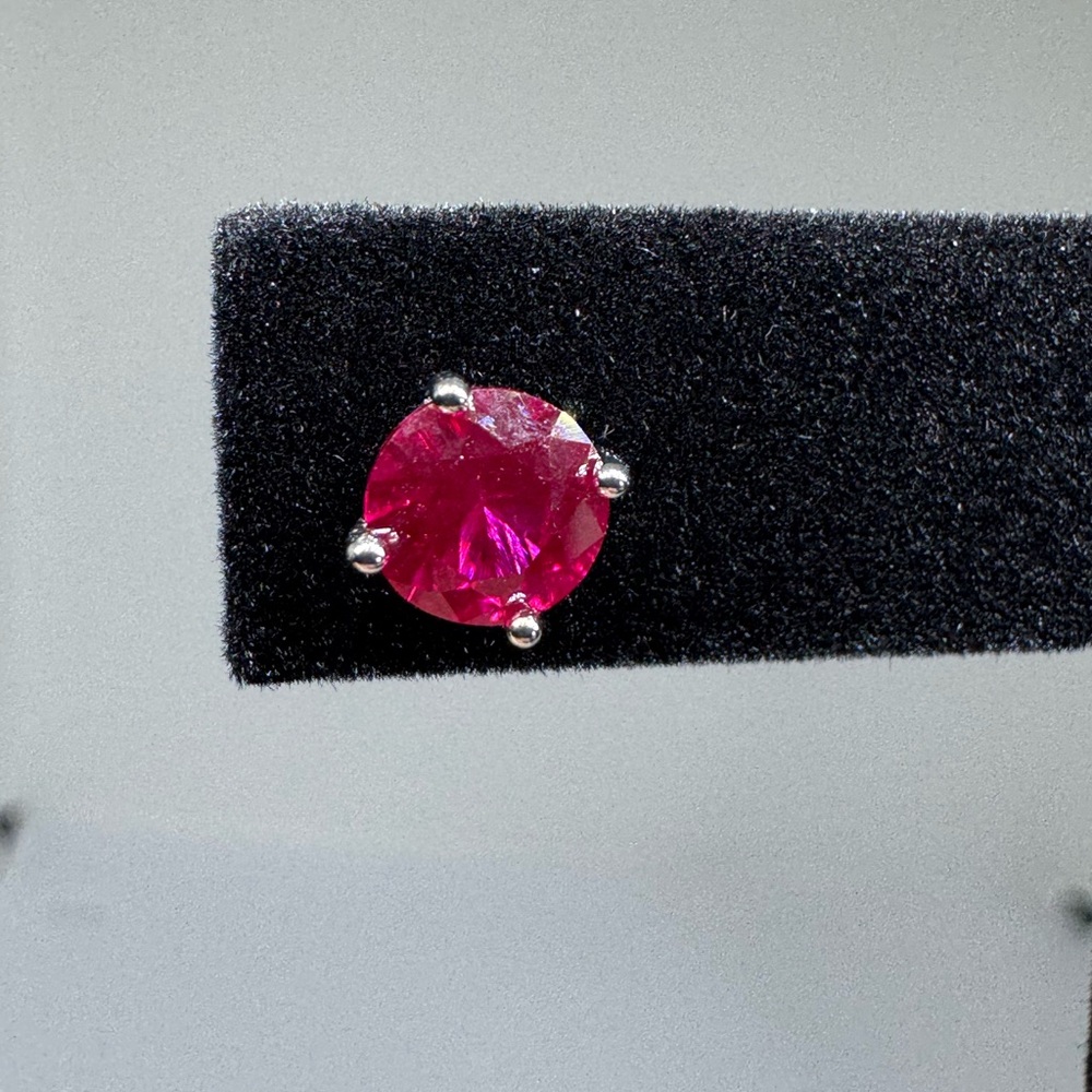 Ruby Stud Earrings - image 6